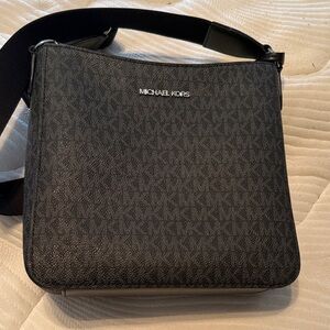 Michael Kors Black MK Crossbody Shoulder Bag